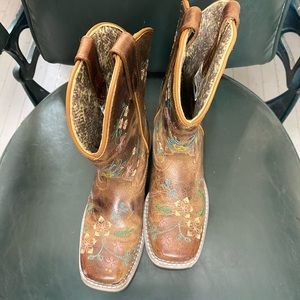 Girls 13.5 Smoky Mountain Floralie Western Boots